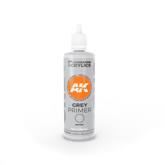 3G Grey Primer 100ml | Ak Primer - Con T de Tlacuache - AK Interactive