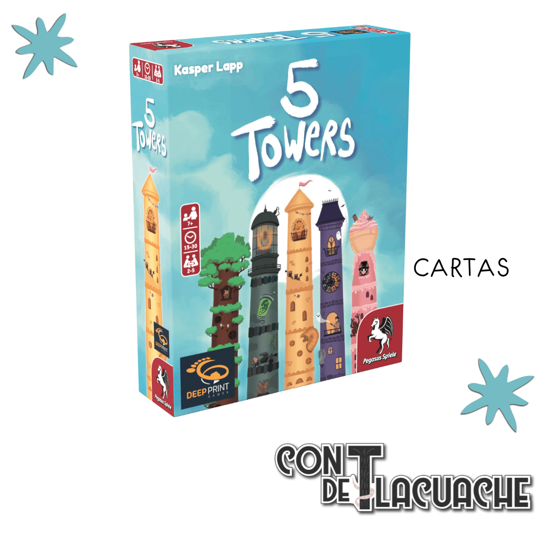 5 Towers | Pegasus Spiele - Con T de Tlacuache - Con T de Tlacuache