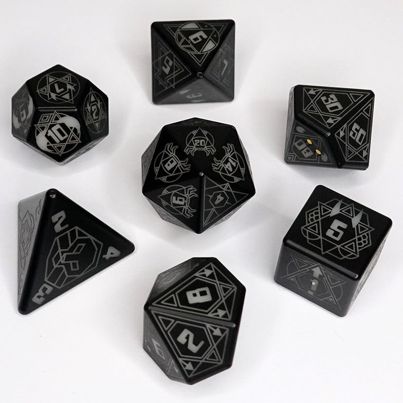 7 - Set LED Dice | Chronicle RPG - Con T de Tlacuache - Chronicle RPG