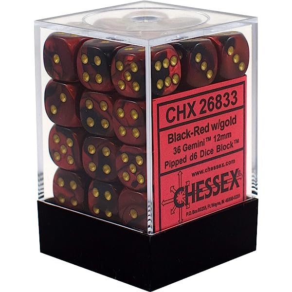 Chessex D6 (36 pzas) 12mm | Chessex Juego de Mesa México
