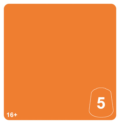 Muestra oficial de color: Chotec Orange 5 — Warhammer Tone Pro