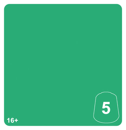 Muestra oficial de color: Hierotek Green 5 — Warhammer Tone Pro