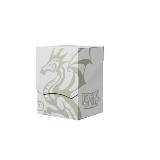 Deck Box- Shell "White/ Black" | Dragonshield