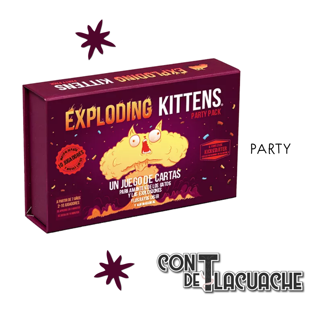 Exploding Kittens: Party Pack | Asmodee Juego de Mesa México Party