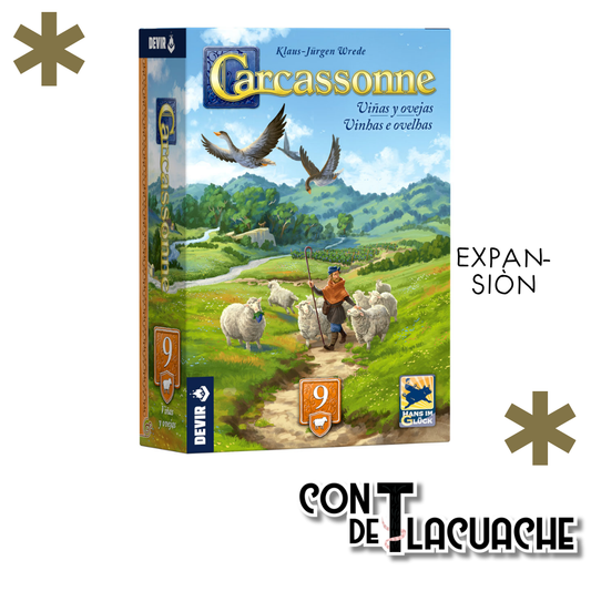 Carcassonne Expansión 9: Viñas y Ovejas | Devir