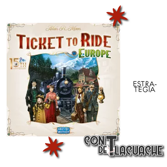 Ticket to Ride Europe (15th Anniversary Edition) | Days of Wonder Juego de Mesa