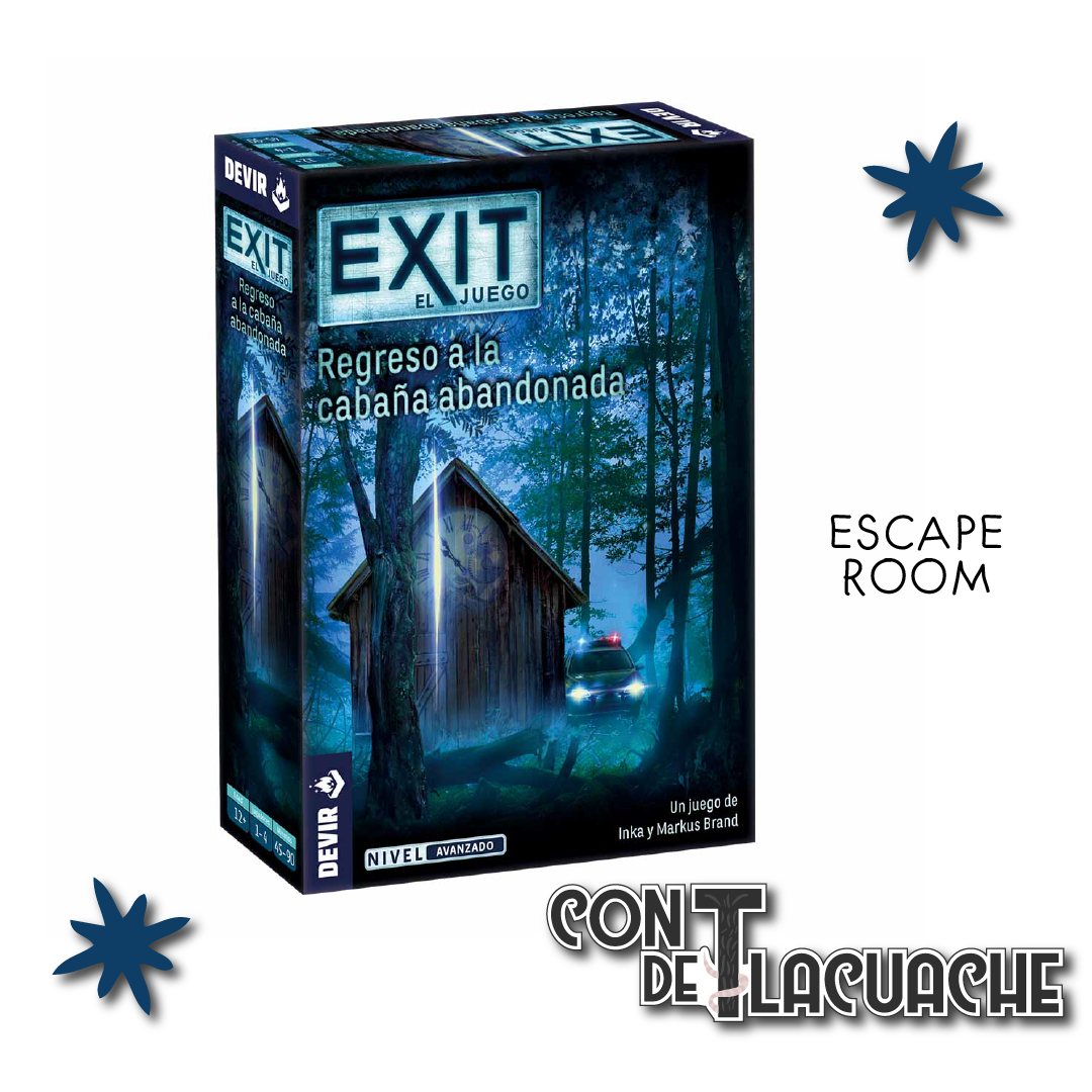 EXIT - Retorno de la Cabaña Abandonada | Devir Juego de Mesa México Escape Room