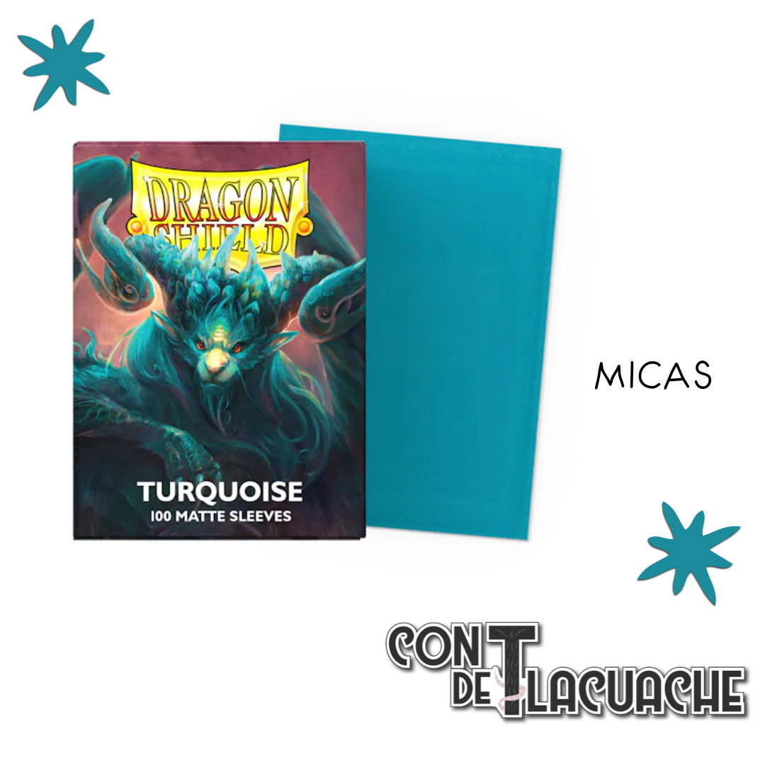 Standard- Matte Turqouise 'Atebeck' (100) | Dragon Shield Sleeves