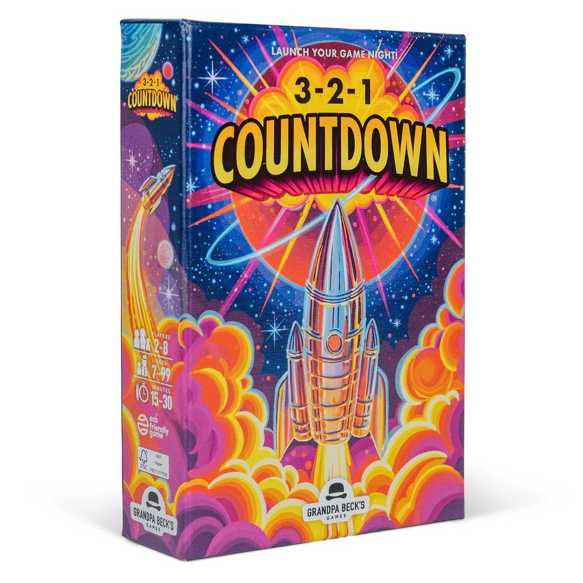 3-2-1 Countdown juego en caja de Grandpa Beck's Games