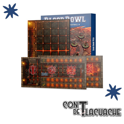 Blood Bowl: Chaos Dwarf Team Pitch & Dugouts | Games Workshop