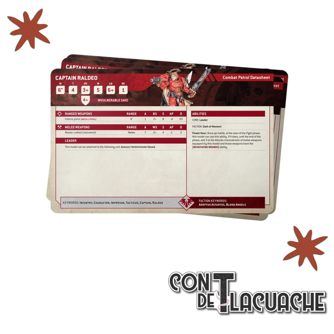 Datasheet Cards: Blood Angels (Eng) | Games Workshop