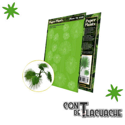 Printed Plants - GROUND PALM plant (laser cut) | Green Stuff World