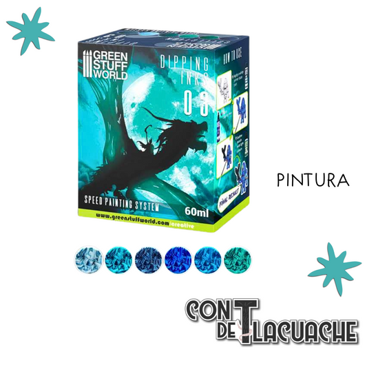 Set de Pintura / Paint Set - Dipping collection 03 (BLUE/TURQUOISE) | Green Stuff World