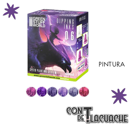 Set de Pintura / Paint Set - Dipping collection 06 (PURPLE/VIOLET) | Green Stuff World