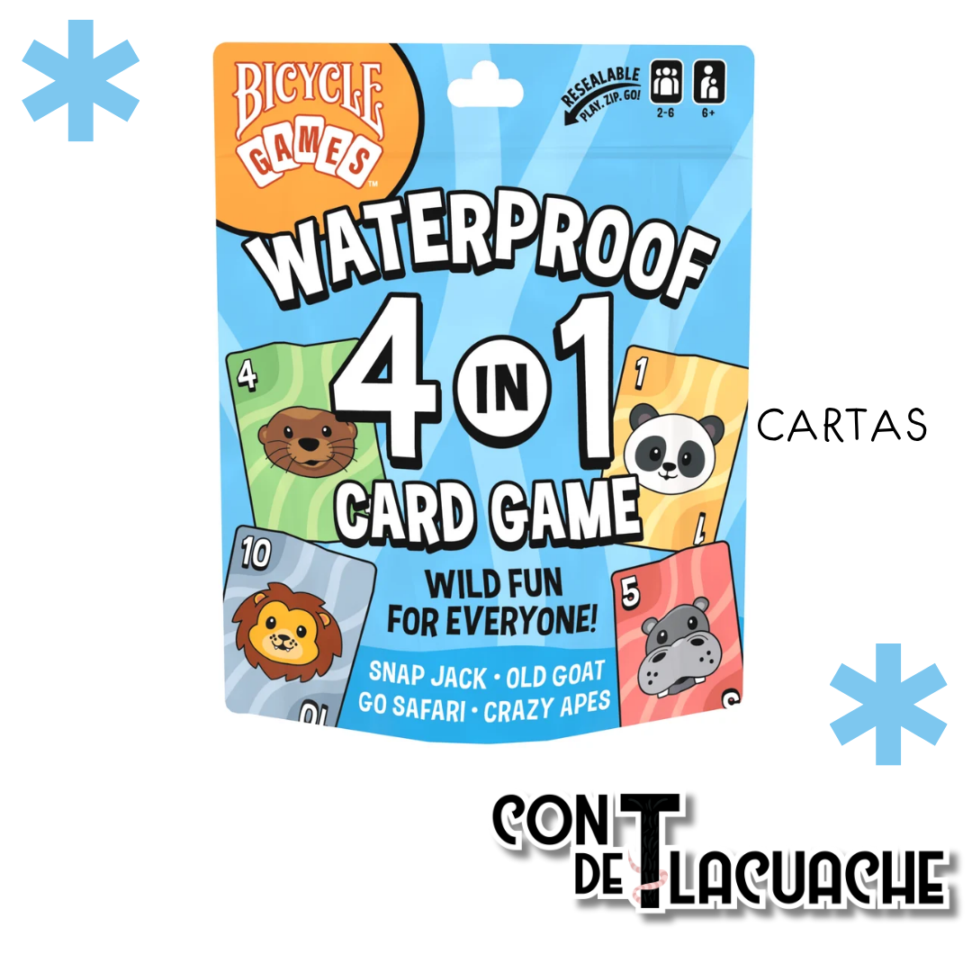 Waterproof 4-in-1 Card Game | Bicycle Games