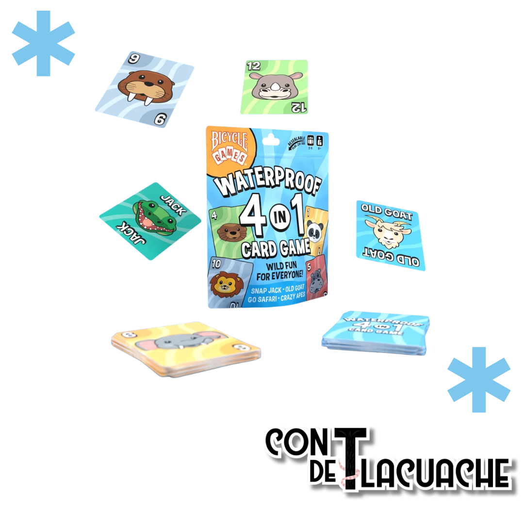 Waterproof 4-in-1 Card Game | Bicycle Games