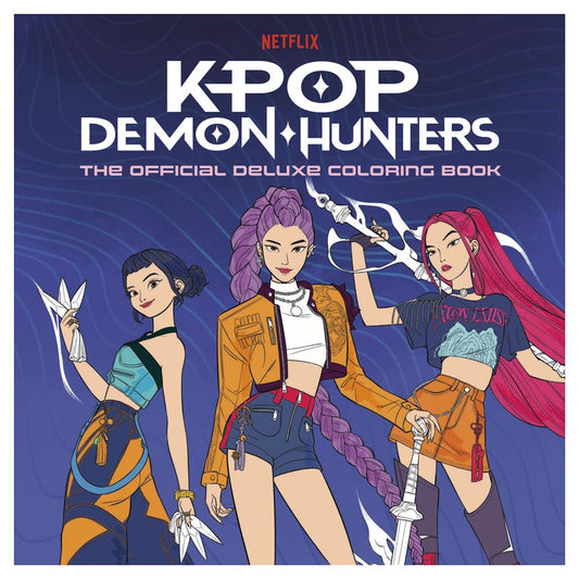 KPop Demon Hunters The Official Deluxe Coloring Book