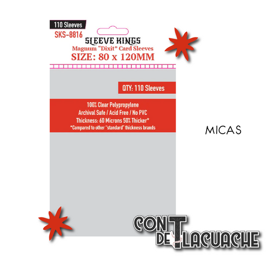 Magnum Dixit Card Sleeves (80x120mm) (110pzas) | Sleeve Kings Juego de Mesa México Micas