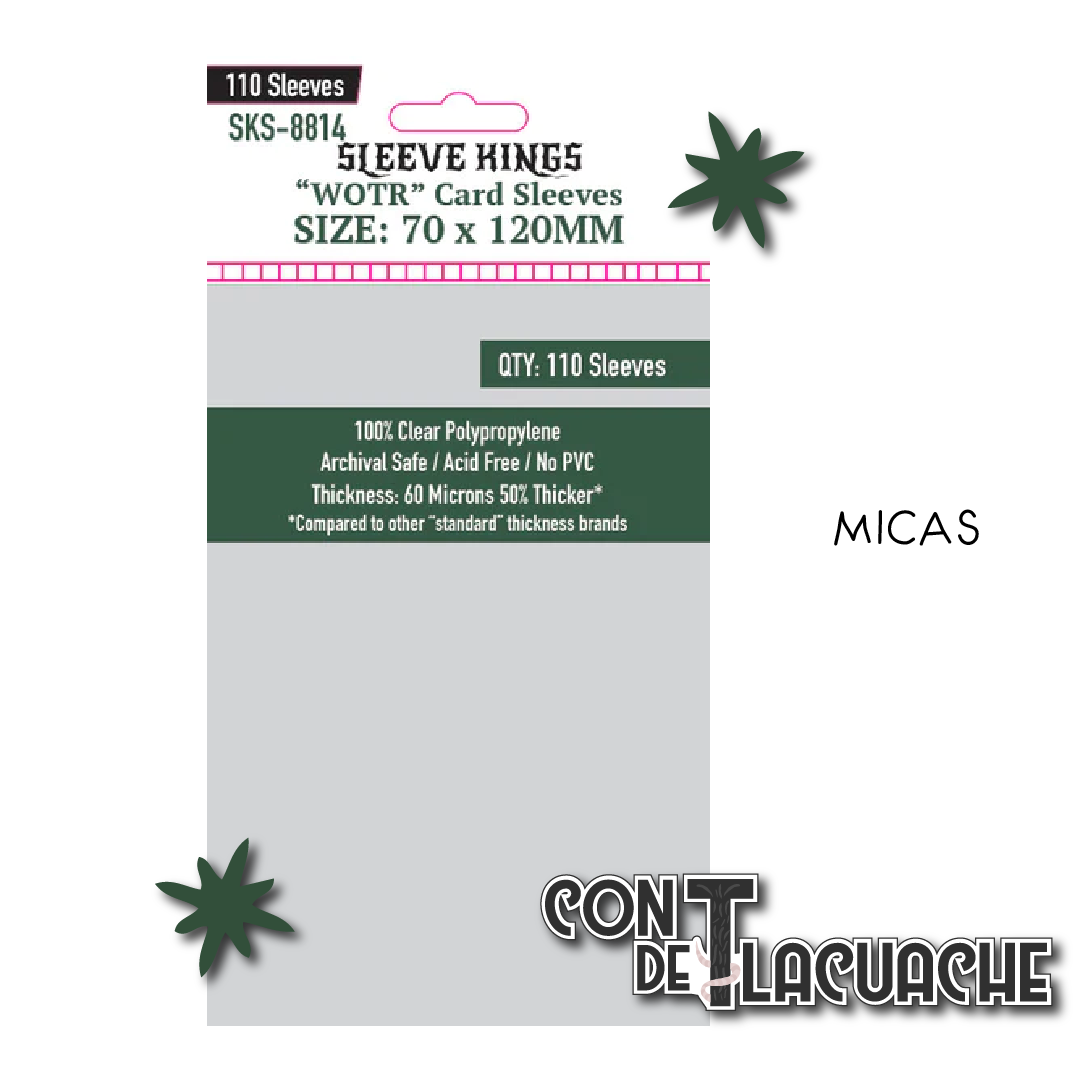 WOTR Card Sleeves (70x120mm) (110pzas) | Sleeve Kings Juego de Mesa