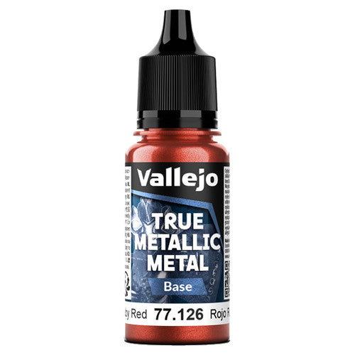 True Metallic Metal Base Ruby Red (18ml) | Vallejo