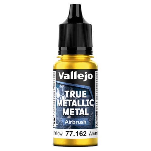 True Metallic Metal Airbrush Radiant Yellow (18ml) | Vallejo
