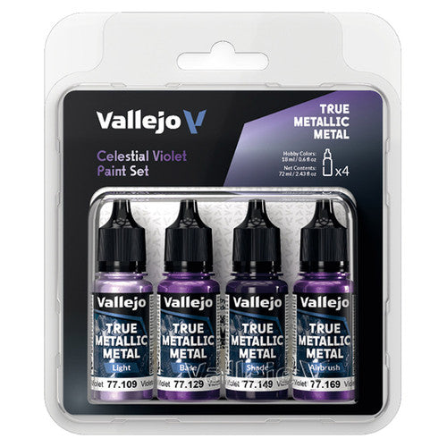 True Metallic Metal Celestial Violet Color Set (4) | Vallejo