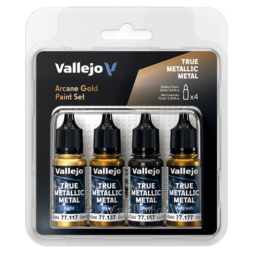 True Metallic Metal Arcane Gold Color Set (4) | Vallejo
