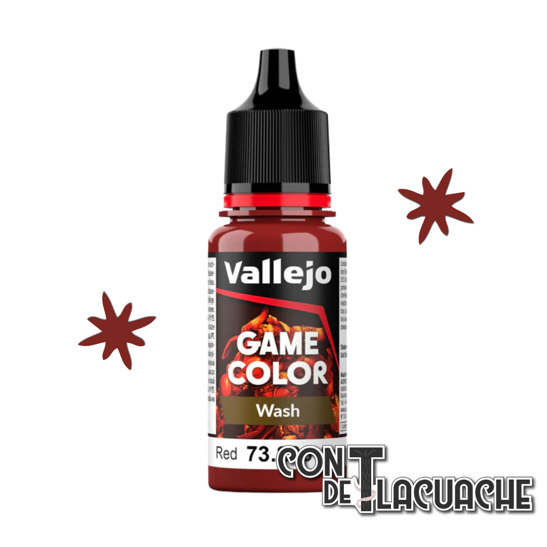 NEW Game Wash Red 18ml (73206) | Vallejo