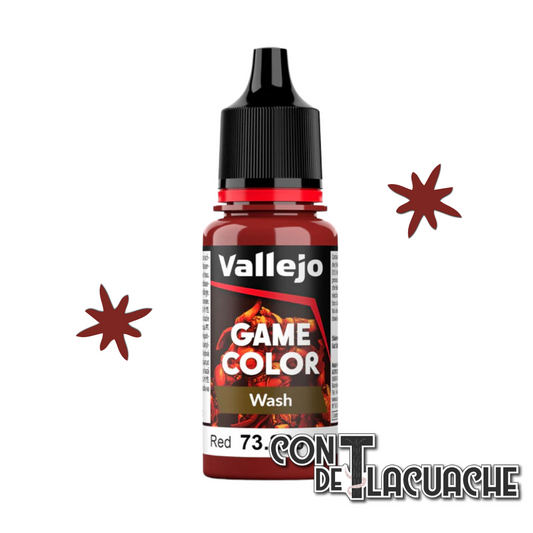 NEW Game Wash Red 18ml (73206) | Vallejo