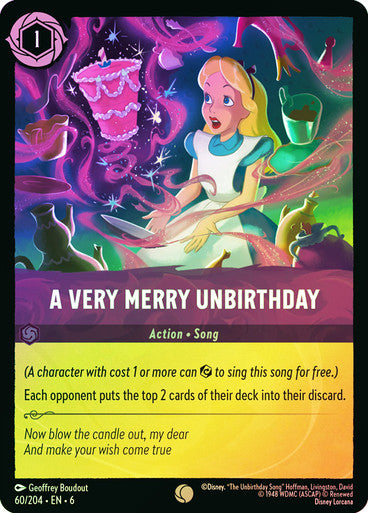 A Very Merry Unbirthday ( Cold Foil )