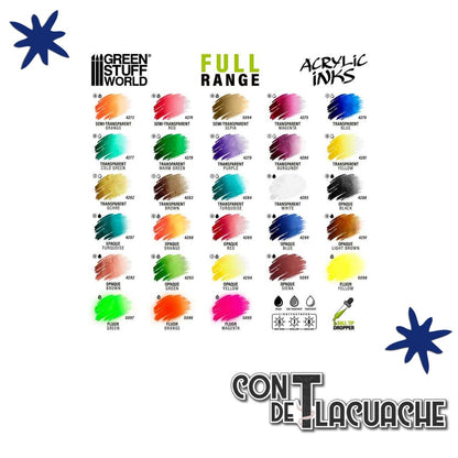 Acrylic Inks Opaque - BLUE 30 ml | Green Stuff World - Con T de Tlacuache - Green Stuff World