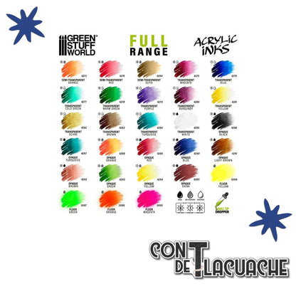 Acrylic Inks - TRANSPARENT BLUE 30 ml | Green Stuff World - Con T de Tlacuache - Green Stuff World