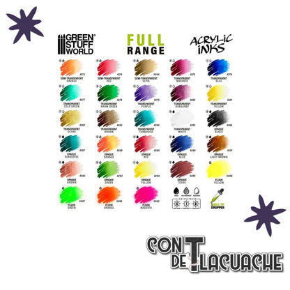 Acrylic Inks - TRANSPARENT BURGUNDY 30 ml | Green Stuff World - Con T de Tlacuache - Green Stuff World