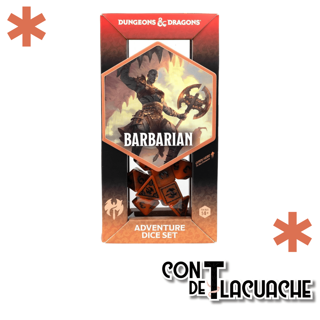 Adventure Dice Barbarian | D&D - Con T de Tlacuache - D&D