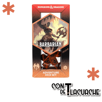 Adventure Dice Barbarian | D&D - Con T de Tlacuache - D&D
