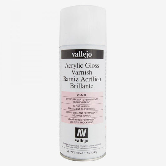 Aerosol Gloss Varnish 400ml (28530) | Vallejo - Con T de Tlacuache - Vallejo