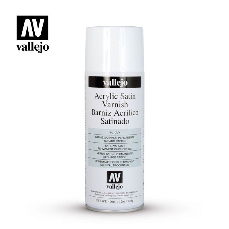 Aerosol Satin Varnish 400ml (28532) | Vallejo - Con T de Tlacuache - Vallejo