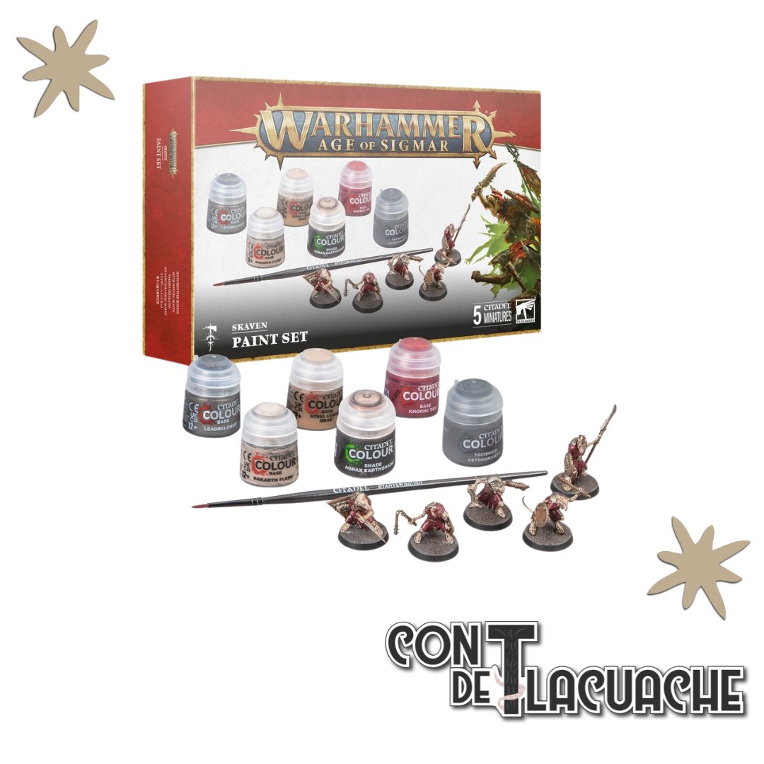 Age Of Sigmar Skaven + Paint Set | Games Workshop - Con T de Tlacuache - Games Workshop