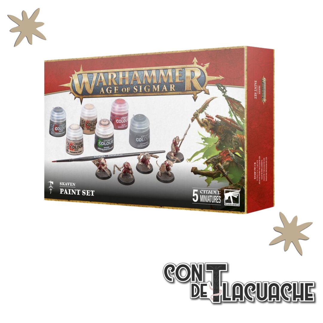 Age Of Sigmar Skaven + Paint Set | Games Workshop - Con T de Tlacuache - Games Workshop