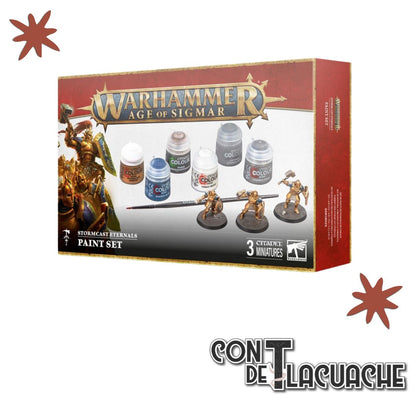 Age Of Sigmar Stormcast Eternals + Paint Set | Games Workshop - Con T de Tlacuache - Games Workshop