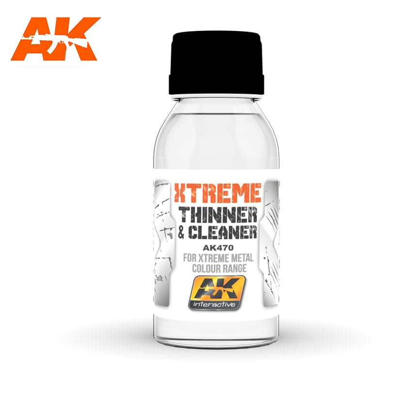 AK Interactive Xtreme Cleaner & Thinner For Xtreme Metal Colour Range - Con T de Tlacuache - Ak Interactive