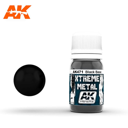 AK Interactive Xtreme Metal Black Base - Con T de Tlacuache - Ak Interactive