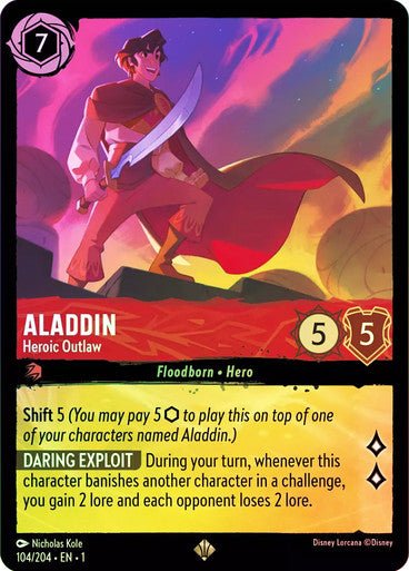 Aladdin - Heroic Outlaw ( Cold Foil ) - Con T de Tlacuache - Ravensburger
