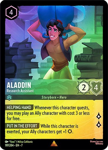 Aladdin - Research Assistant (Cold Foil) - Con T de Tlacuache - Ravensburger