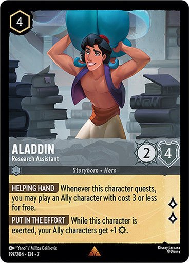 Aladdin - Research Assistant (Non - foil) - Con T de Tlacuache - Ravensburger