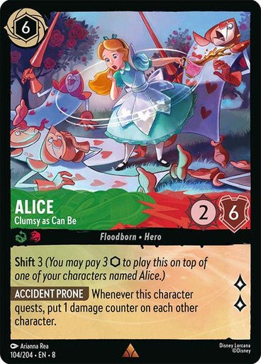 Alice - Clumsy as Can Be (Non - foil) - Con T de Tlacuache - Ravensburger