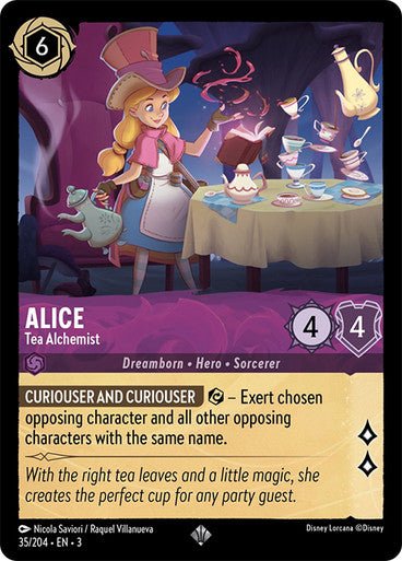 Alice - Tea Alchemist (Non - foil) - Con T de Tlacuache - Ravensburger