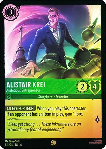 Alistair Krei - Ambitious Entrepreneur ( Cold Foil ) - Con T de Tlacuache - Ravensburger