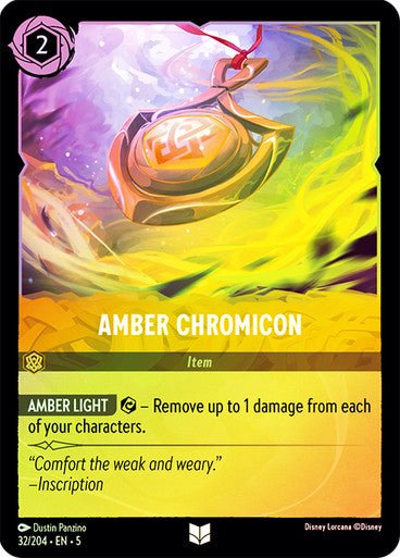 Amber Chromicon (Cold Foil ) - Con T de Tlacuache - Ravensburger