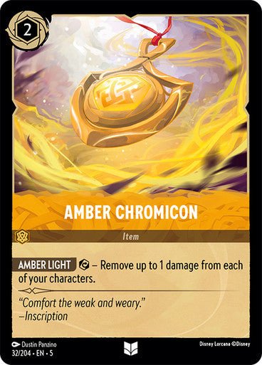 Amber Chromicon (Non - foil ) - Con T de Tlacuache - Ravensburger